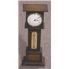 Image 1 : OAK TABLE CLOCK with  barometer 