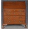 Image 2 : AMERICAN CHIPPENDALE MAHOGANY  SLANT FRONT DESK w