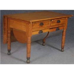EARLY COUNTRY PINE DOUBLE  BIN KITCHEN CABINET, r
