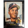 Image 1 : 1953 Topps # 37 Ed Mathews