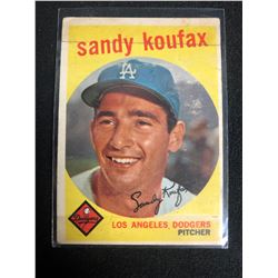 1959 Topps #163 Sandy Koufax