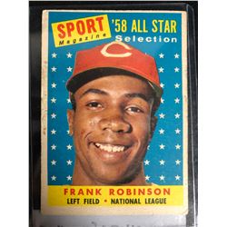 1958 TOPPS #484 FRANK ROBINSON REDS ALL STAR