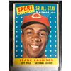 Image 1 : 1958 TOPPS #484 FRANK ROBINSON REDS ALL STAR