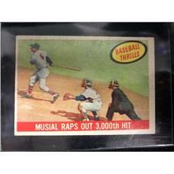 1959 Topps Stan Musial #470 Baseball Thrills 3000th Hit