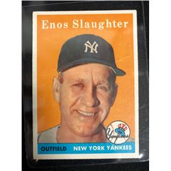 1958 Topps #142 Enos Slaughter