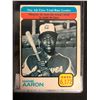 Image 1 : 1973 Topps #473 Hank Aaron The All-Time Total Base Leader