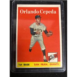 1958 Topps #343 Orlando Cepeda RC