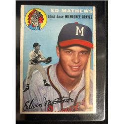1954 Topps #30 - Eddie Mathews