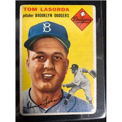 1954 Topps #132 Tom Lasorda Brooklyn Dodgers RC Rookie