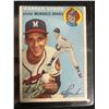 Image 1 : 1954 Topps #20 Warren Spahn
