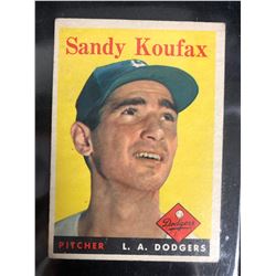 1958 Topps #187 Sandy Koufax
