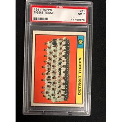 1961 TOPPS #51 TIGERS TEAM (NM 7)