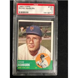 1963 TOPPS #135 RICHIE ASHBURN (EX 5)