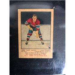 1951-52 Parkhurst #9 Calum  Baldy  Mackay Rookie Card