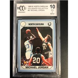 1990-91 NORTH CAROLINA COLLEGIATE COLLECTION #61 MICHAEL JORDAN (10 MINT OR BETTER)
