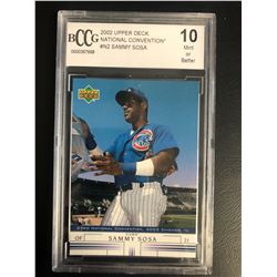 2002 UPPER DECK NATIONAL CONVENTION #N2 SAMMY SOSA (10 MINT OR BETTER)