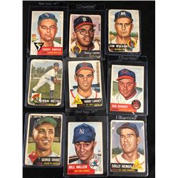 1953 TOPPS BASEBALL CARD LOT