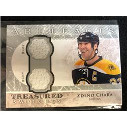 ZDENO CHARA TREASURED SWATCHES HOCKEY CARD