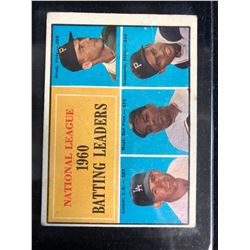 1961 Topps Baseball #41 NL 1960 Batting Leaders