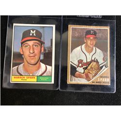 WARREN SPAHN BASEBALL CARD LOT