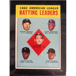 1963 Topps #2 AL Batting Leaders