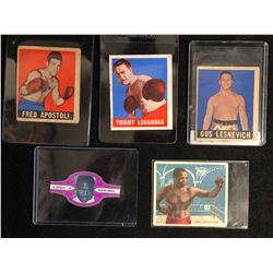 VINTAGE BOXING TRADING CARD LOT