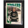 Image 1 : BOBBY HULL SIGNED VINTAGE WHALERS HOCKEY CARD