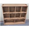 Image 1 : Wooden 10 Compartment Cabinet Shelf 53"W x 12"D x 48"H