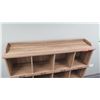 Image 2 : Wooden 10 Compartment Cabinet Shelf 53"W x 12"D x 48"H