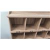 Image 3 : Wooden 10 Compartment Cabinet Shelf 53"W x 12"D x 48"H