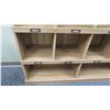 Image 4 : Wooden 10 Compartment Cabinet Shelf 53"W x 12"D x 48"H
