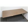 Image 2 : Folding Portable Pressed Wood Table w/ Metal Legs 6ft x 30"