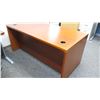 Image 6 : Wooden Office Desk w/ Closed Back 63"W, 33.3"D