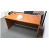 Image 7 : Wooden Office Desk w/ Closed Back 63"W, 33.3"D