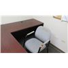 Image 3 : 2-Piece "L" Shaped Desk w/ Stationary Chair (main desk 66x30, small desk 48x24)