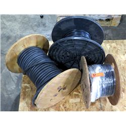 Qty 3 Spools - Southwire CSA LL90458 500 W Cable, 7957A CMR CMX Cable & Wire Reel