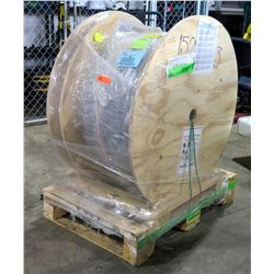 Large Wooden Reel 60770 175' HybriFlex 1.25" ODTR HI54XC035 RF Cable