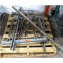 Multiple Metal Adjustable Shelf Supports Rails