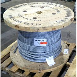 Large Wooden Reel National Strand 1070384 Steel Cable, Extra High Strength 7 Wire Class A