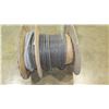Image 8 : Wood Reels of Black Cable & Gray Ribbed Conduit