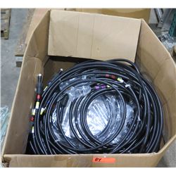 Box Multiple Misc Ribbed Cable w/ Connector Ends