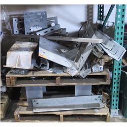 Qty 2 Pallets Misc Steel Supports, Brackets, etc