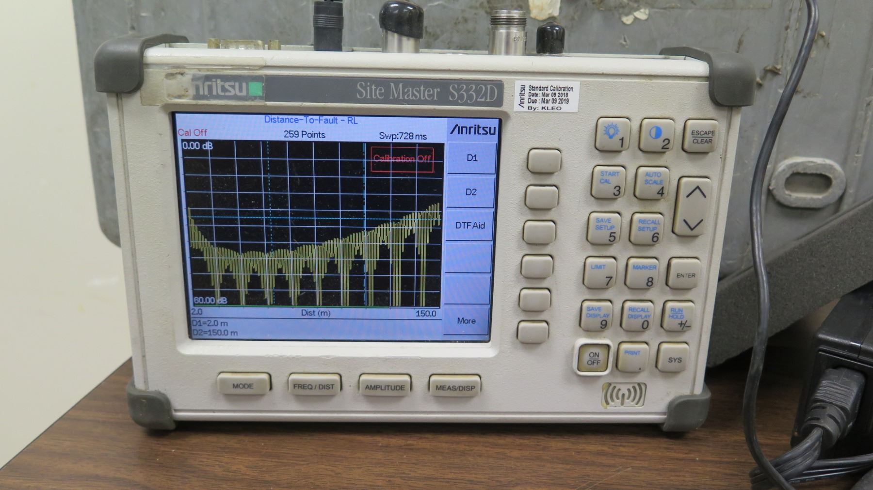 Anritsu MW82119B Site Master S332D Antenna & Spectrum Analyzer w ...