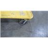 Image 3 : Yellow Metal 4 Wheel Rolling Dolly Hand Truck Cart Capacity 3000 Lbs