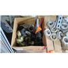 Image 2 : Pallet Multiple Boxes Shelf Supports, Nylon Straps, Nuts, Bolts, Wrenches, Hangers, etc