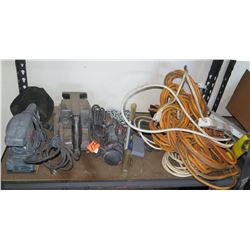 Bosch B7100 Orbital Sander, Roto-Up Tool, Clamp, Heavy Duty Extension Cords, etc