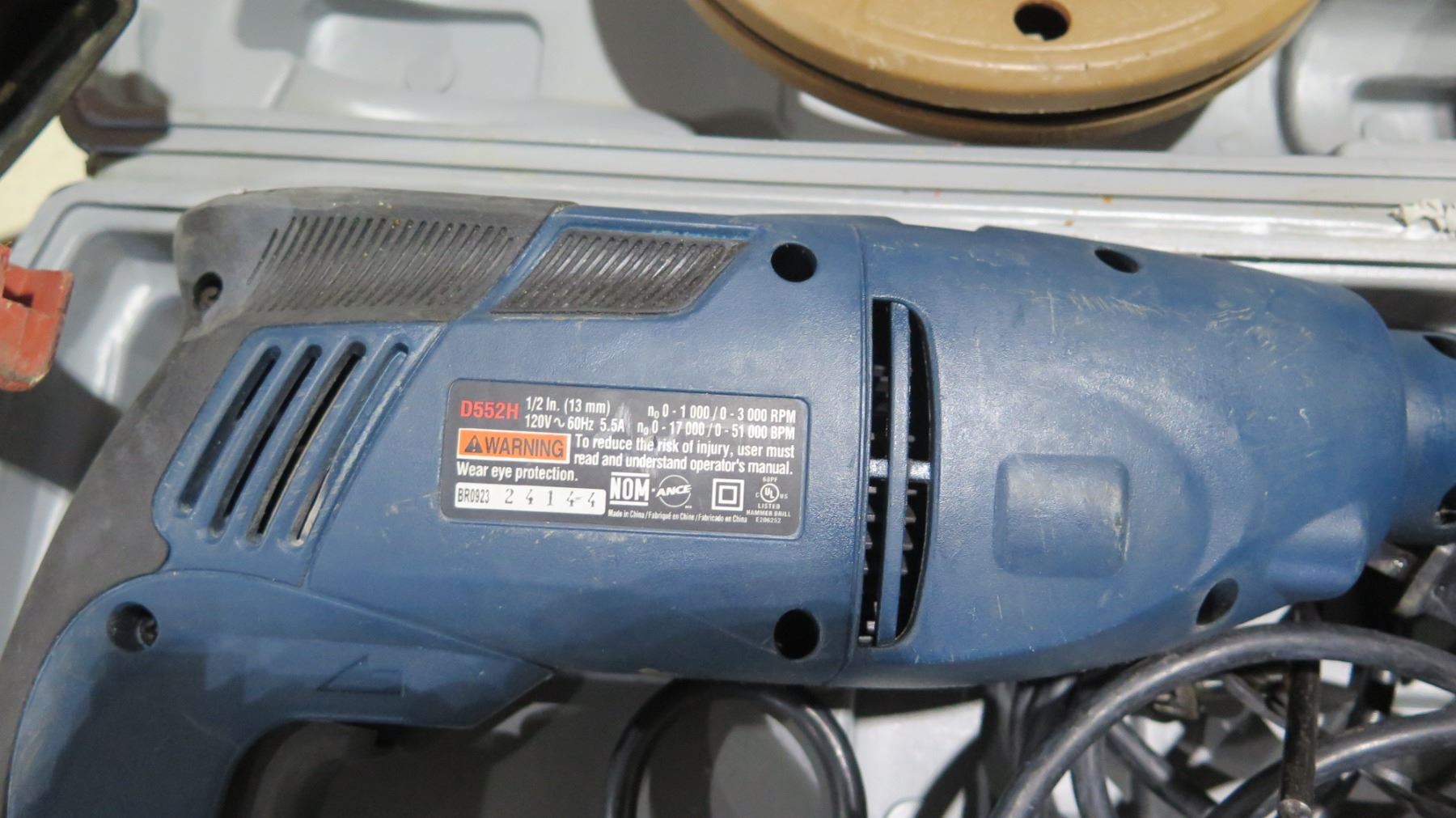 Ryobi D552H Variable Speed Hammer Drill, Tool Box, Makita Drill