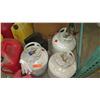 Image 4 : Qty 7 Gas Cans - 2 Metal & 5 Red Plastic & 2 Propane Tanks