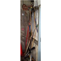 Multiple Misc Yard Tools - Rake, Shovel, Clippers, etc