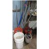 Image 1 : Multiple Misc Steel Pipe & Buckets of Short Pipe, Fittings & Misc